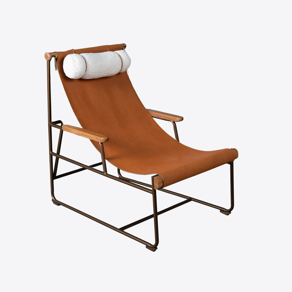 Sierra Leather Sling Lounger