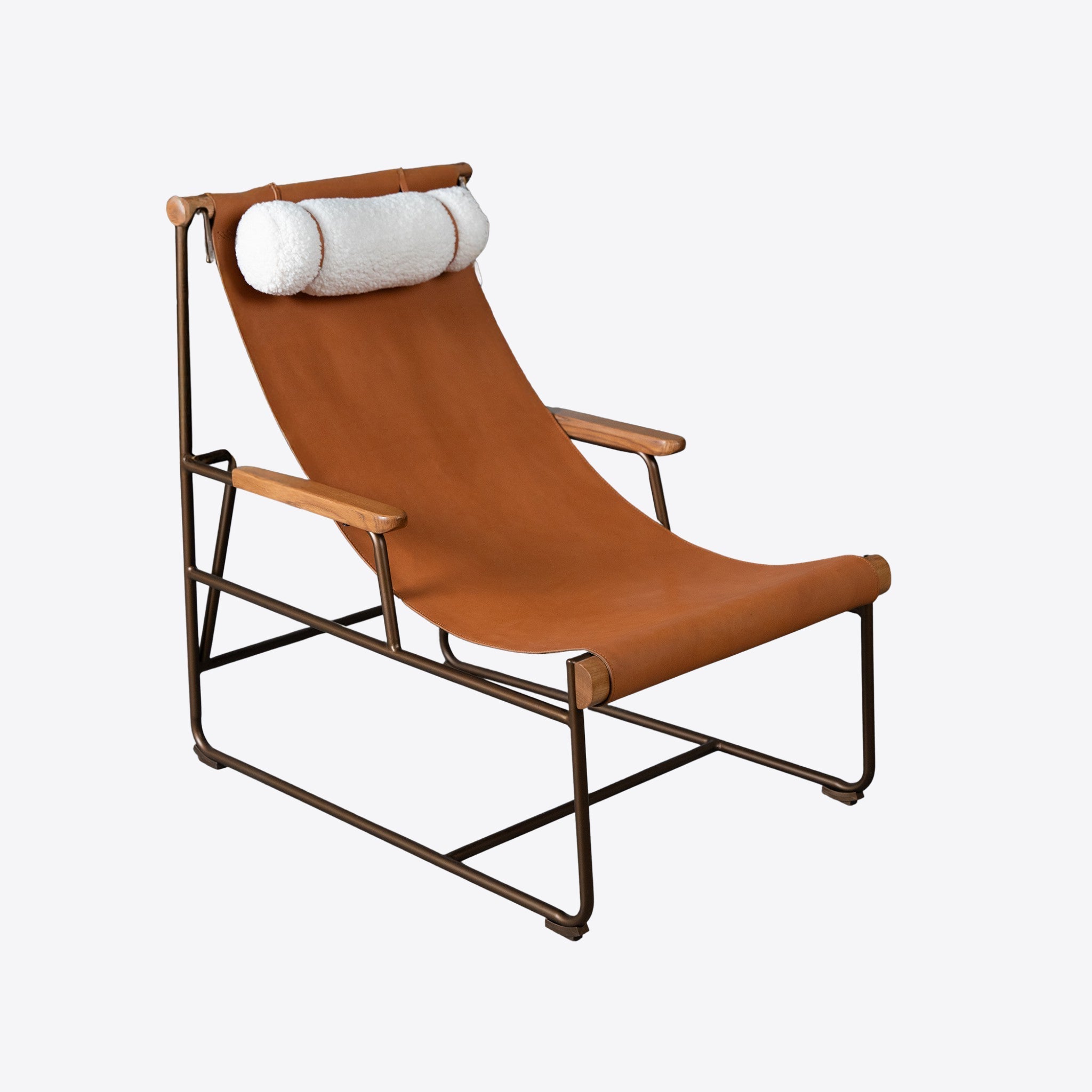 Sierra Leather Sling Lounger
