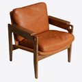 Siena Walnut Leather Armchair