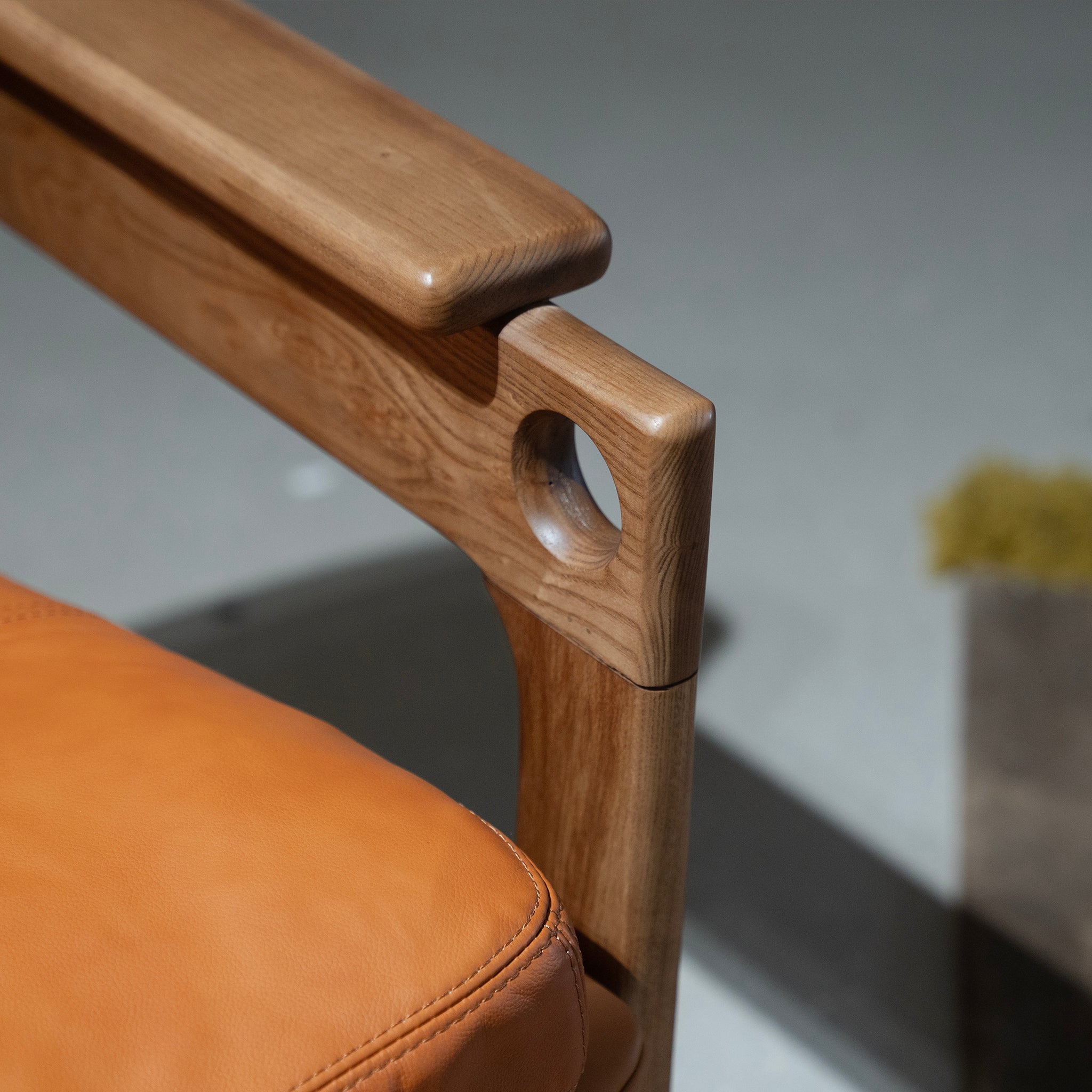 Siena Walnut Leather Armchair